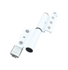 Adjustable flat frame weighted door hinges