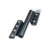 Adjustable flat frame weighted door hinges