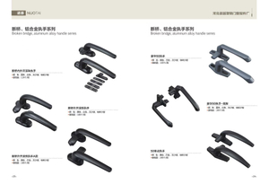 Broken bridge aluminum alloy handle
